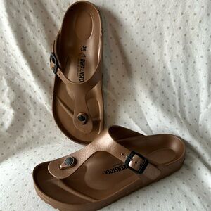 Bronze Birkenstock Sandals